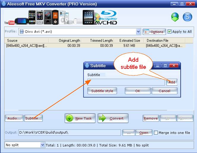 free mkv converter to avi free